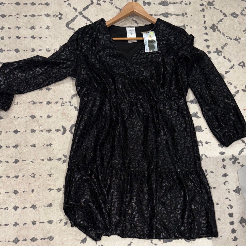 SFERRA Black Long Sleeve Dress